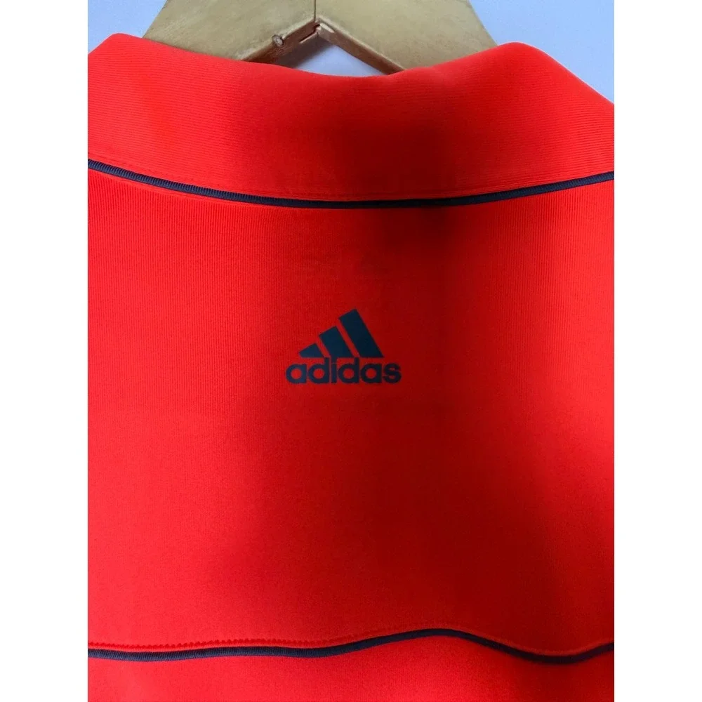 Adidas Golf Short Sleeve Polo Men's L Red Collared‎ Breathable